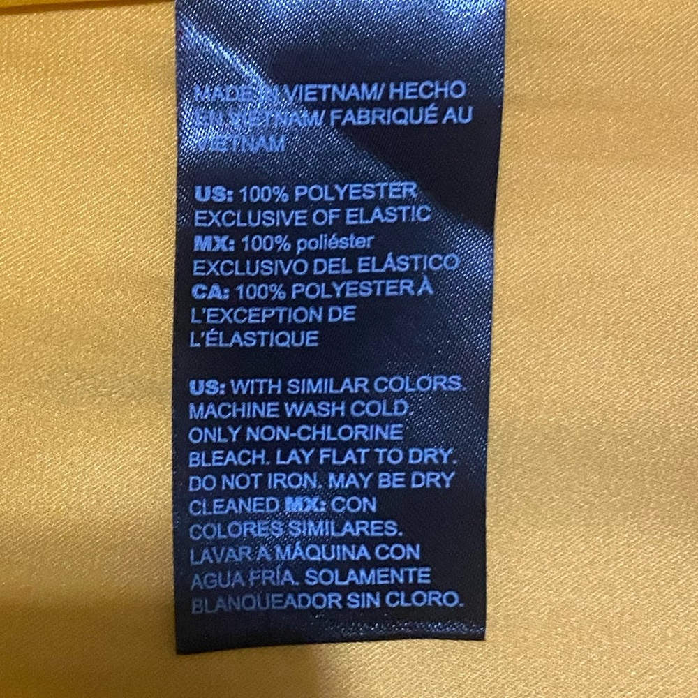 White House black market Elegant Yellow Women's long dress NWT - Picture 9 of 9